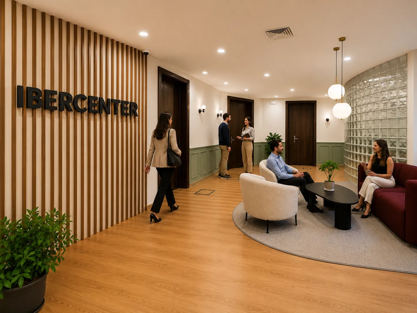 Ibercenter Gran Vía coworking reception